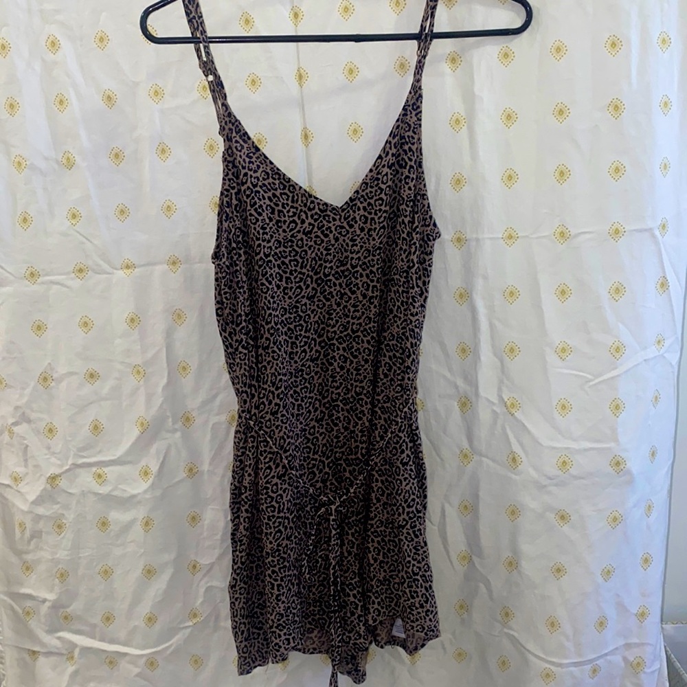 Cheetah print romper, size-s